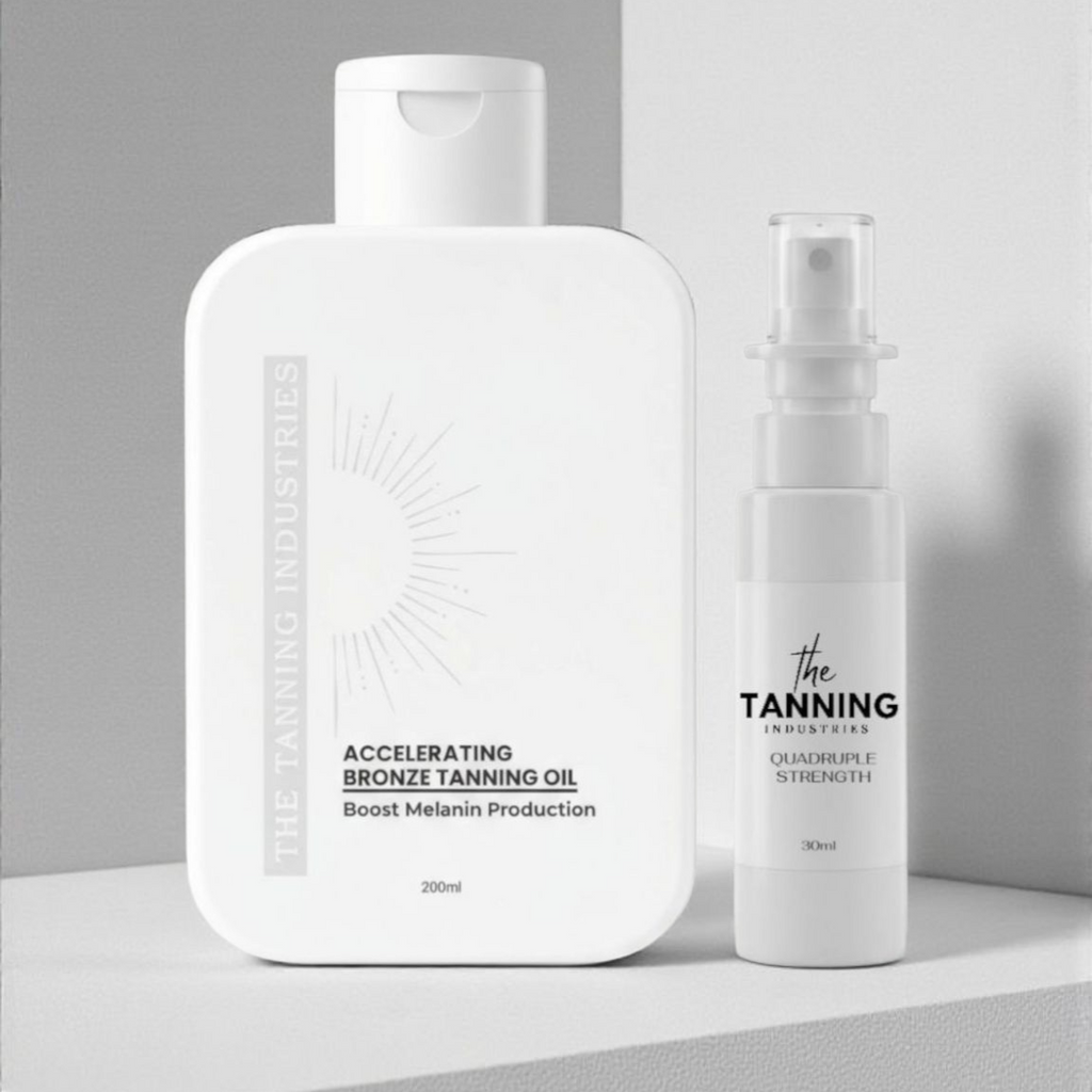Large Accelerating Bronze Tanning Oil + Quadruple Strength - Bronze Mist