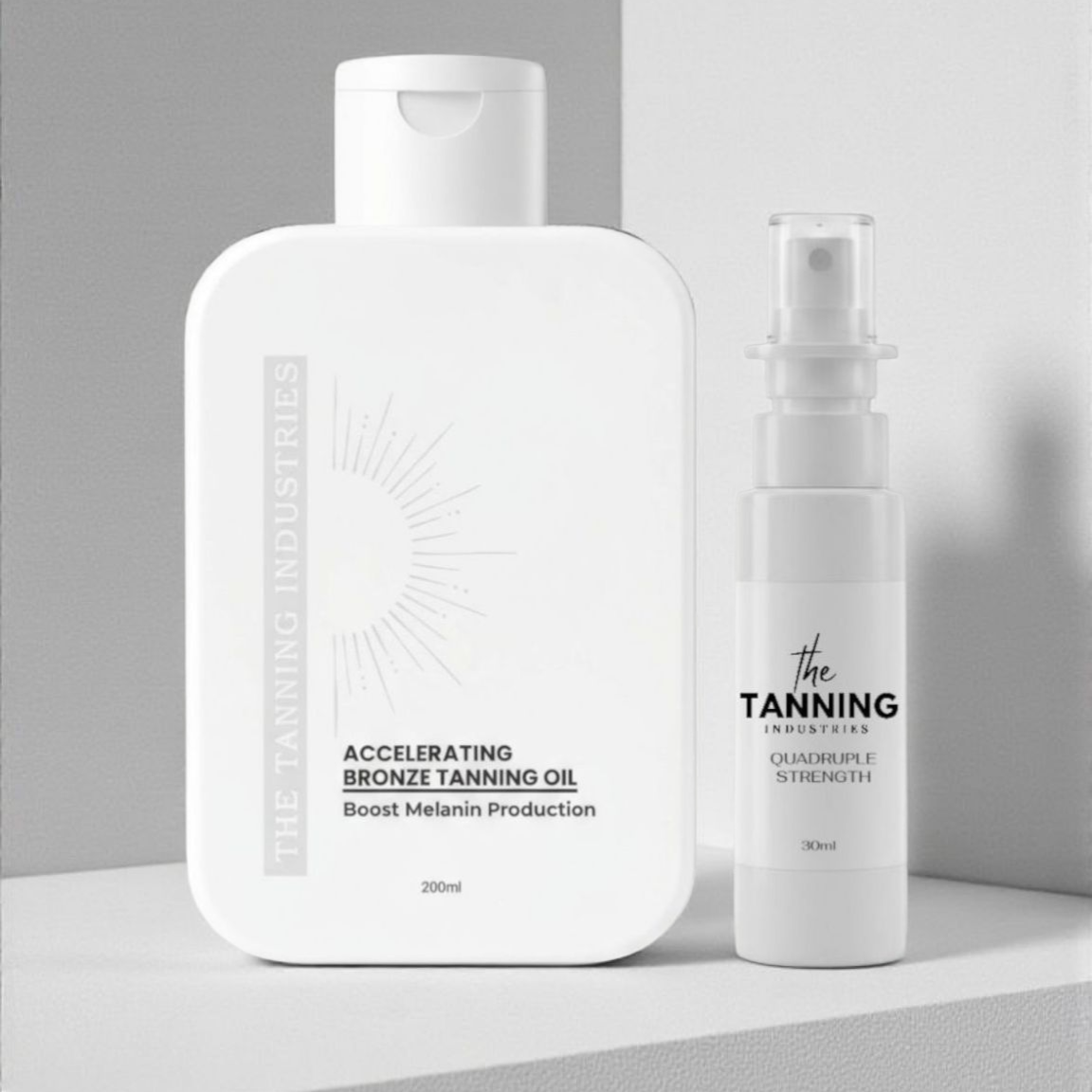 Large Accelerating Bronze Tanning Oil + Quadruple Strength - Bronze Mist