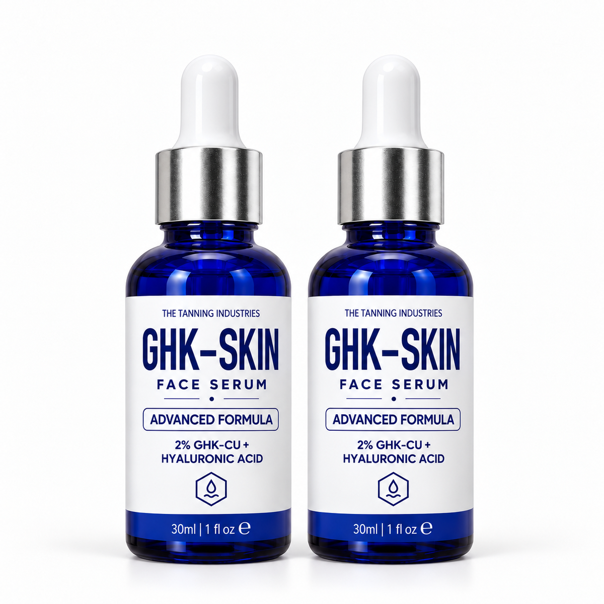 BUNDLE 2X GHK-SKIN & HAIR Serum – 2% GHK-CU + Hyaluronic Acid | 30 ml