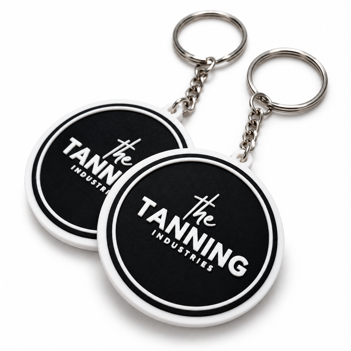 The Tanning Industries Keyring | Black & White