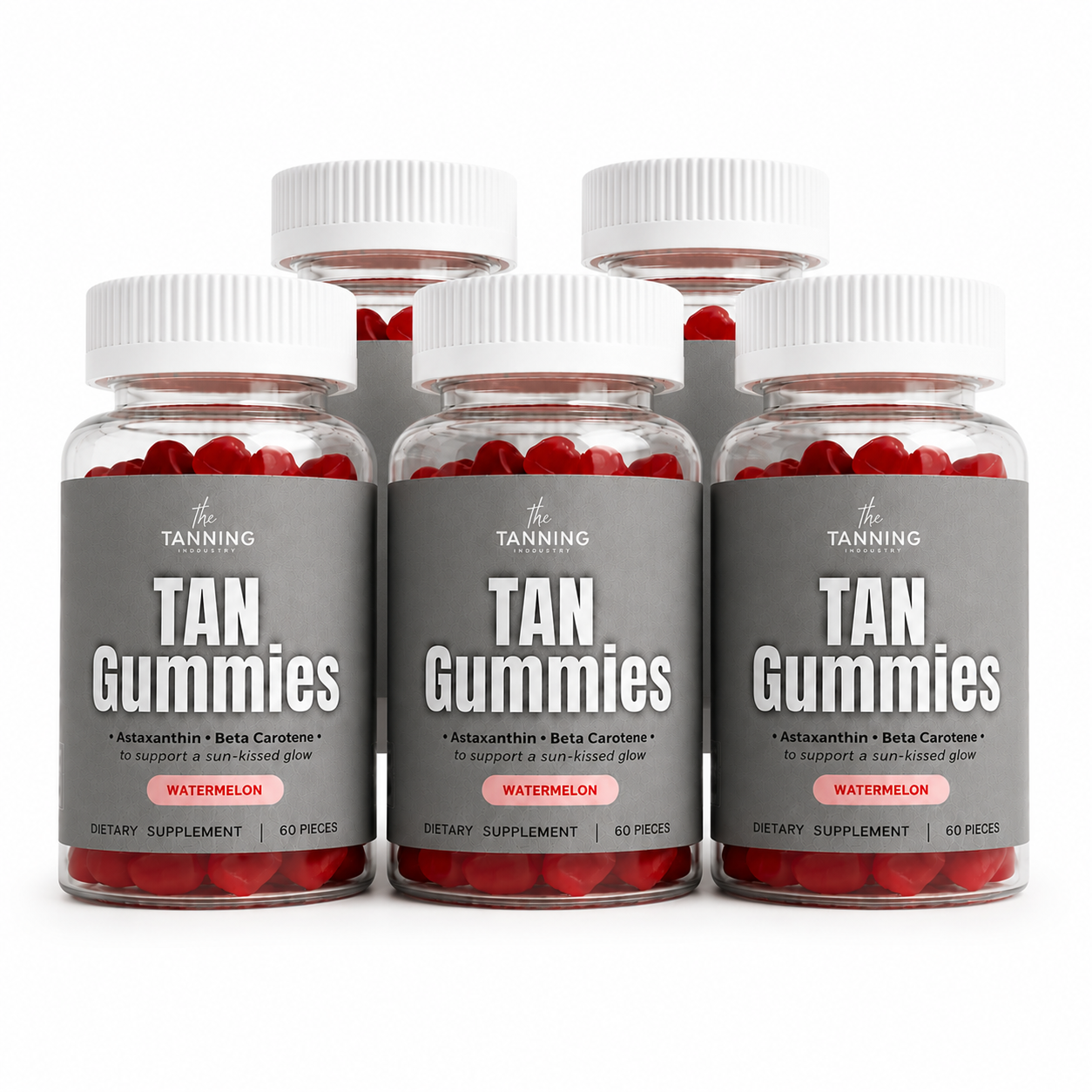 5 Bottles Tanning Gummies
