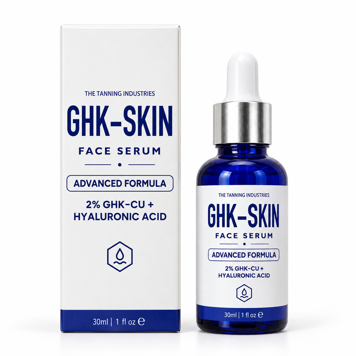 GHK-SKIN & HAIR Serum – 2% GHK-CU + Hyaluronic Acid | 30 ml