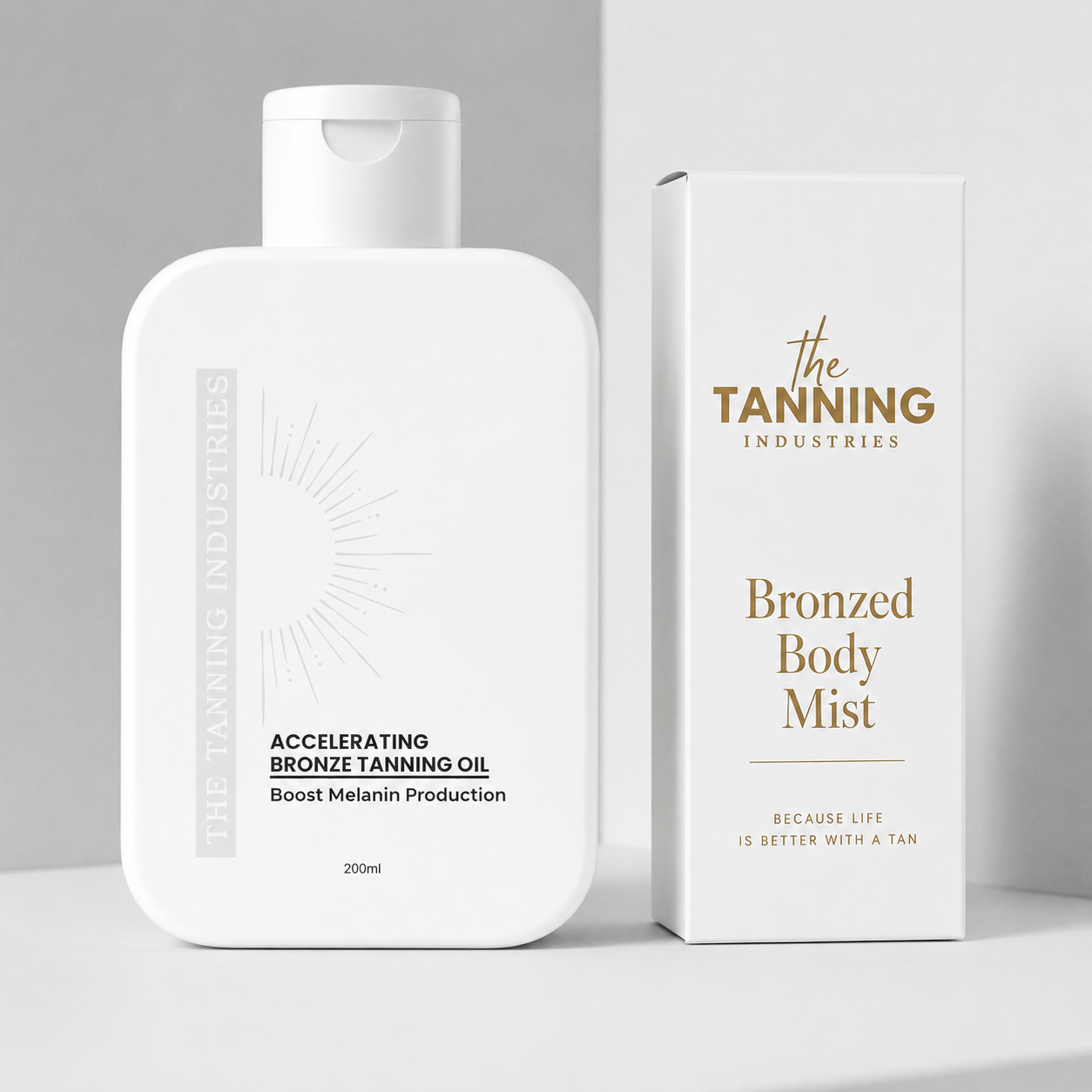 Large Accelerating Bronze Tanning Oil + Quadruple Strength Body Mist