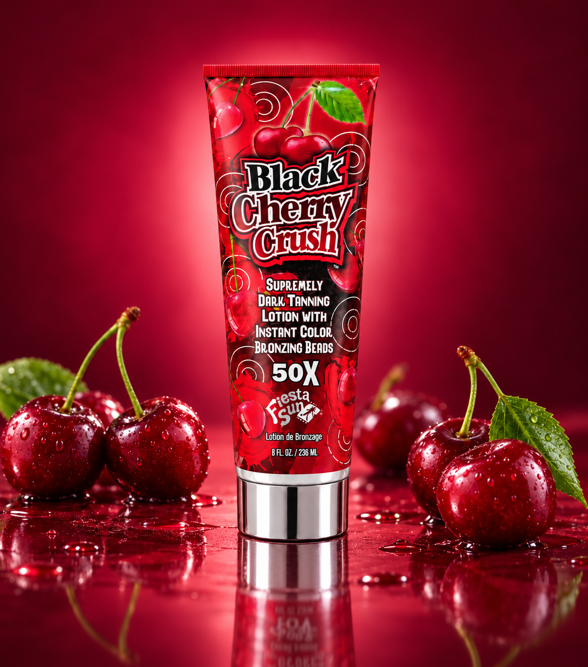 Black Cherry Crush Supremely Dark Bronzing Tanning Accelerator Lotion — 236 ml