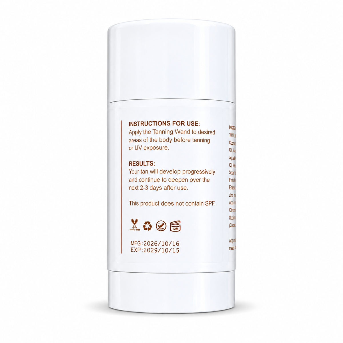 Bronzing Wand – Coconut-Infused Tanning Gel | 100g