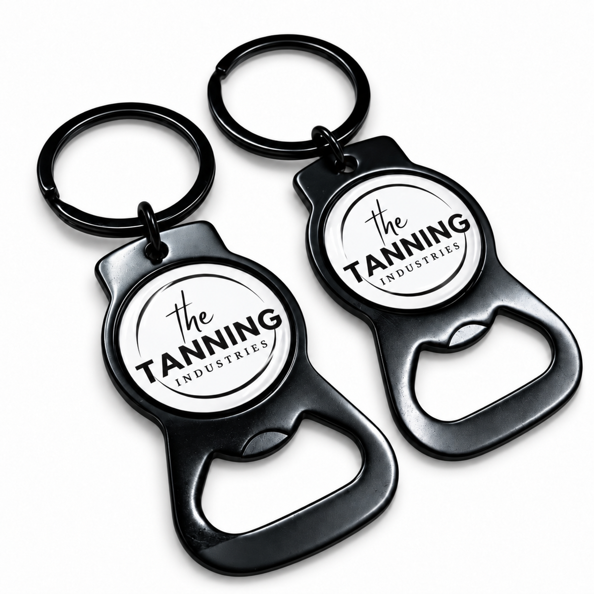 Black Bottle Opener Keyring | The Tanning Industries
